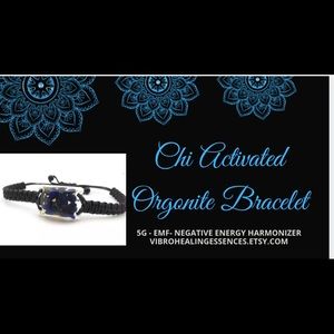 LAPIS LAZULI ORGONITE BLACELET.EMF 5G SHIELD